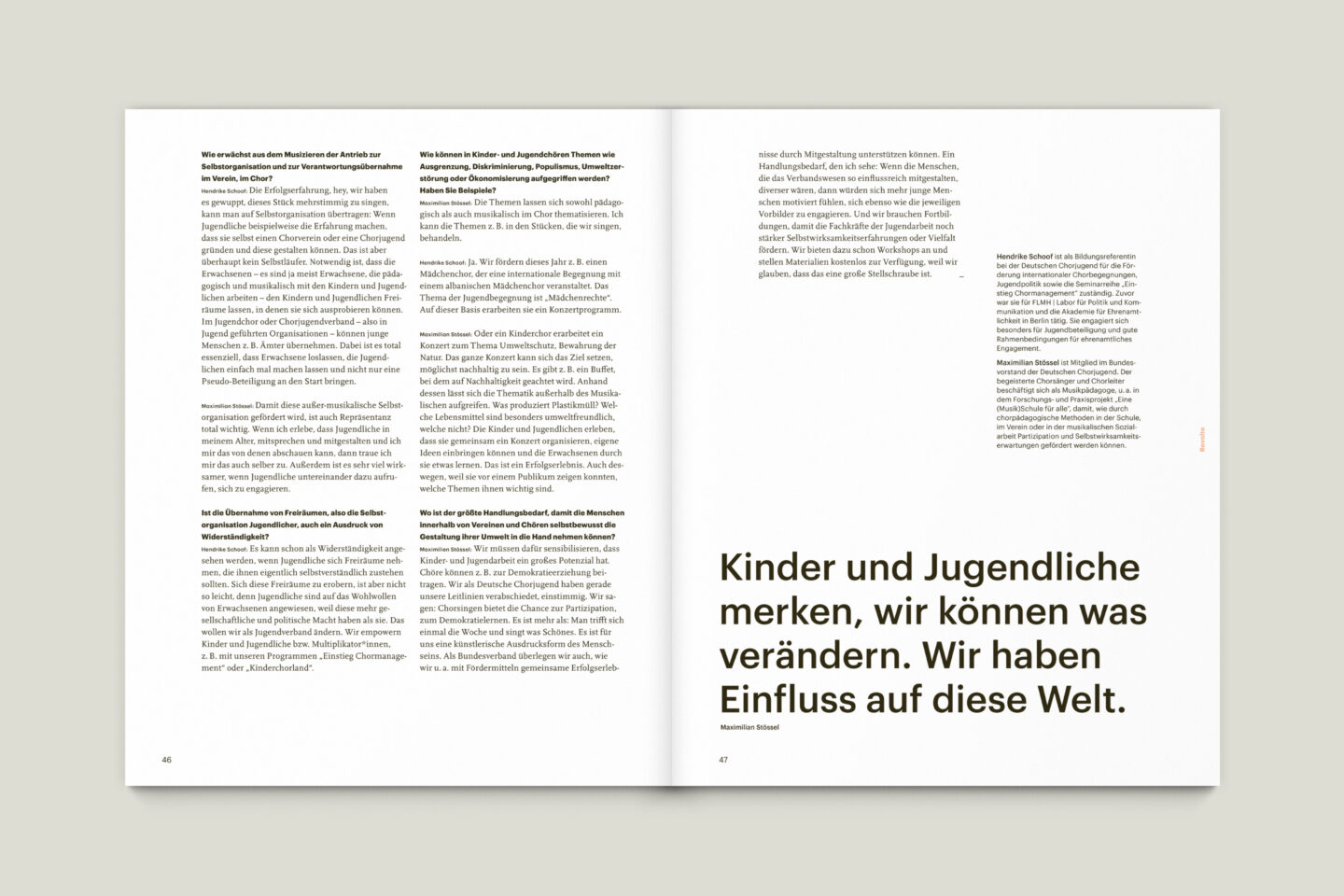 Büro Gestalten: KUBI Magazin Ausgabe 17 Typografie Großzitat