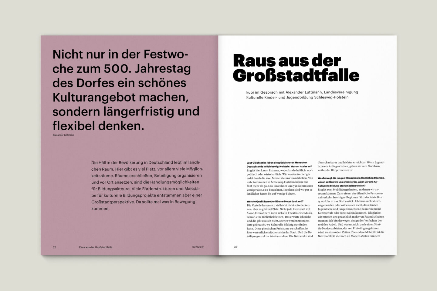 Büro Gestalten: KUBI Magazin Ausgabe 18 Editorial Interview