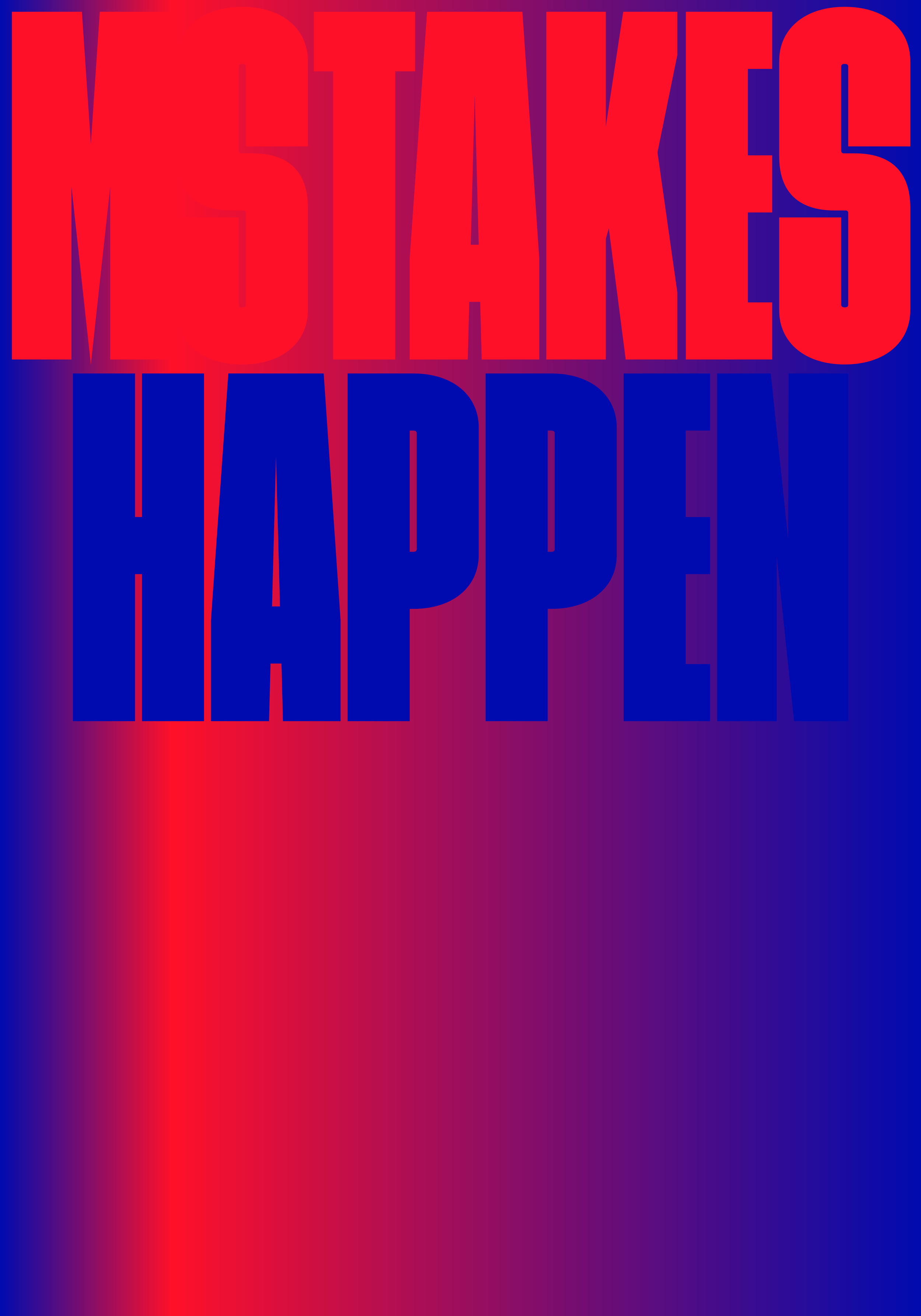 Karsten Rohrbeck: mistakes happen Poster (a)
